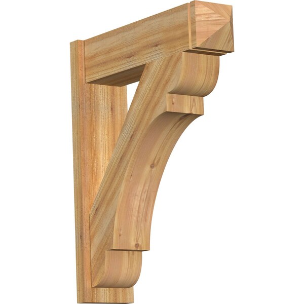 Ekena Millwork Olympic Arts & Crafts Rough Sawn Outlooker, Western Red Cedar, 8"W x 30"D x 36"H OUT08X30X36OLY03RWR - main